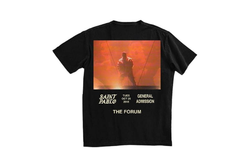 saint pablo tour t shirt