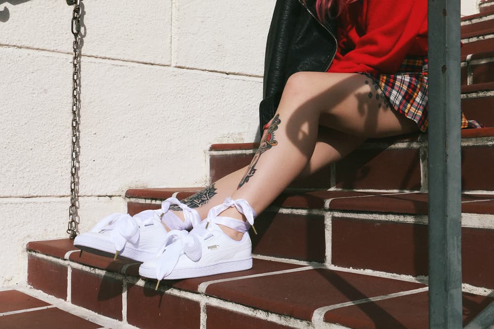 PUMA Basket Heart Black White Alysha Nett Allie Layus