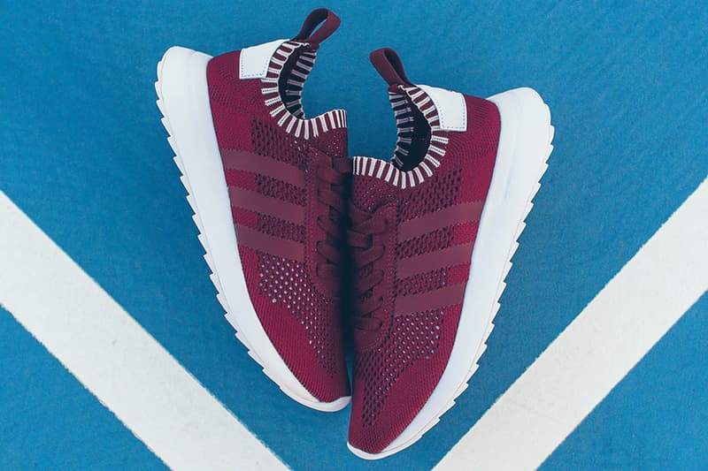adidias Flashback Primeknit Maroon Easter Green