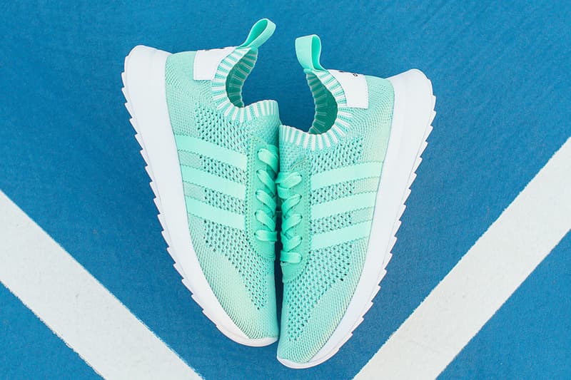 adidias Flashback Primeknit Maroon Easter Green