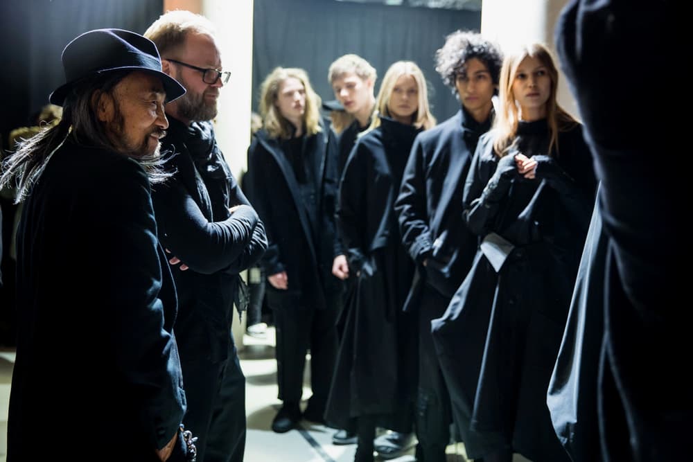 adidas y-3 yohji yamamoto paris fashion week backstage