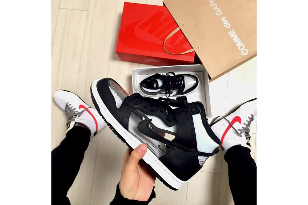 COMME des GARÇONS x Nike Dunk High Clear