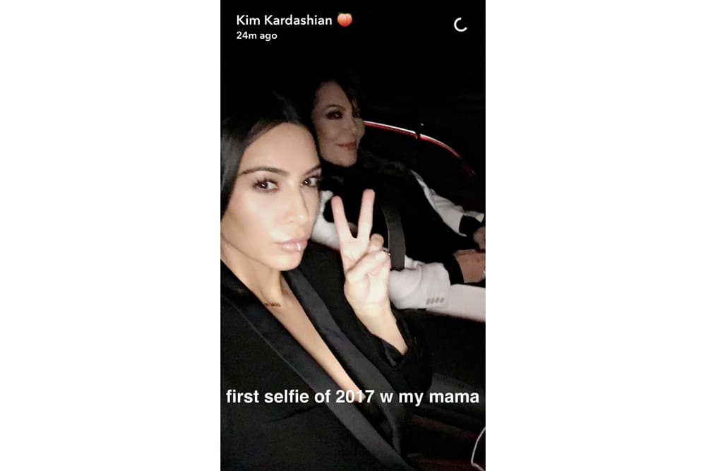 Kim Kardashian 2017 First Selfie