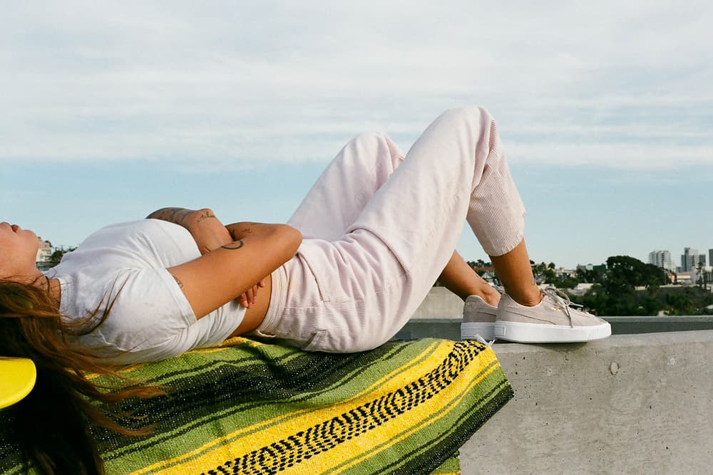 Alie Layus Alysha Nett PUMA Suede Platform Gold