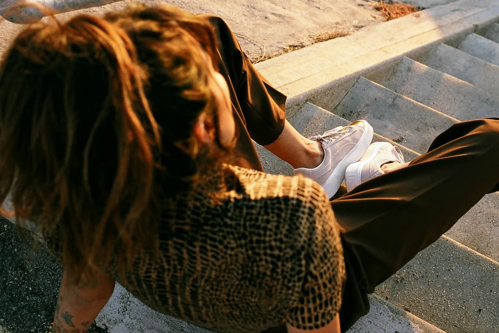 Alie Layus Alysha Nett PUMA Suede Platform Gold