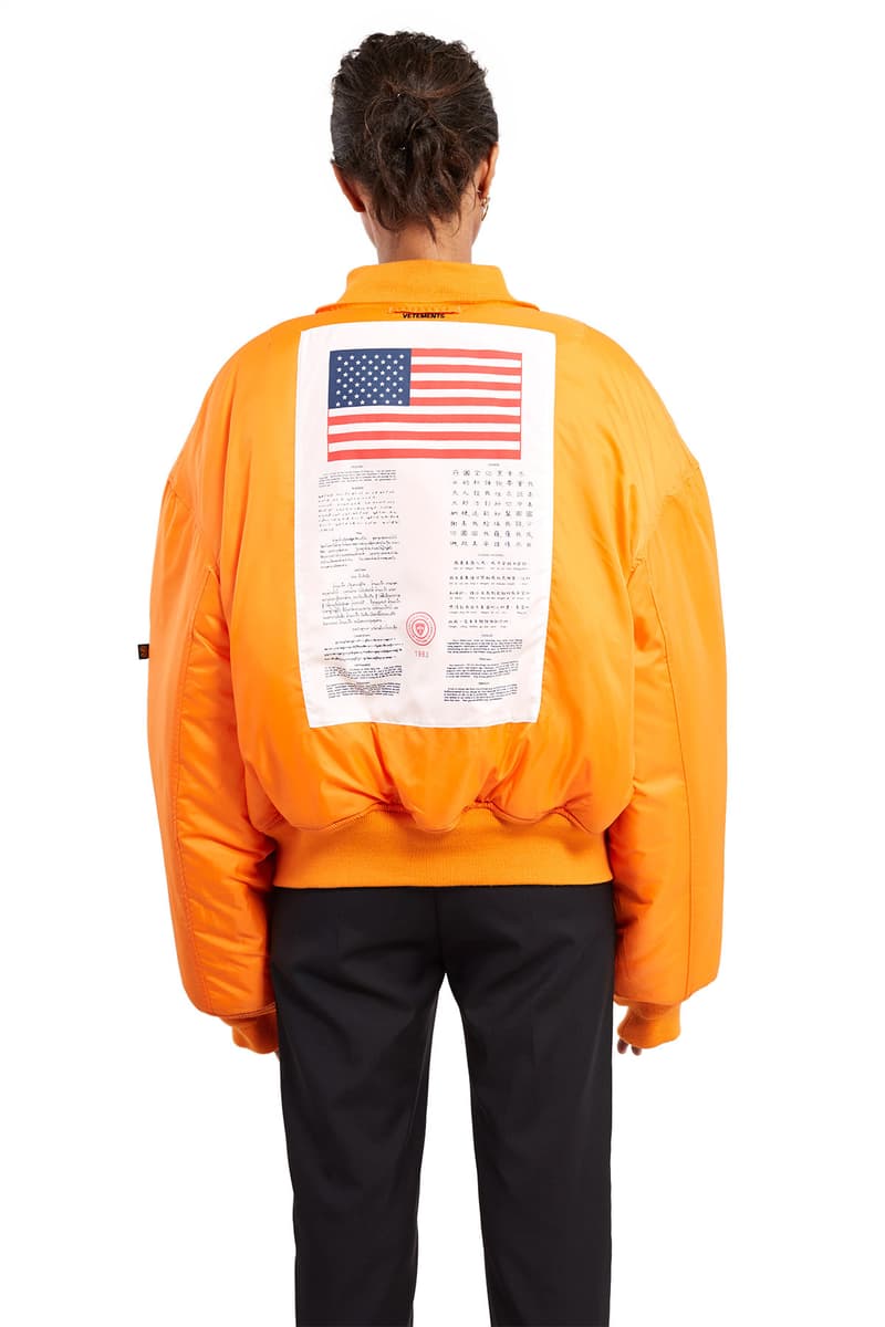 Vetements x Alpha Industries Bombers