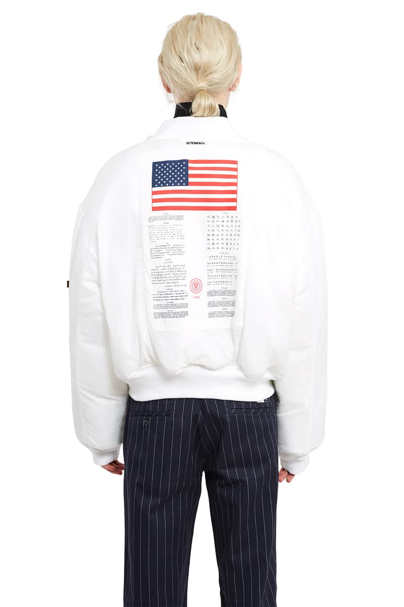 Vetements x Alpha Industries Bombers
