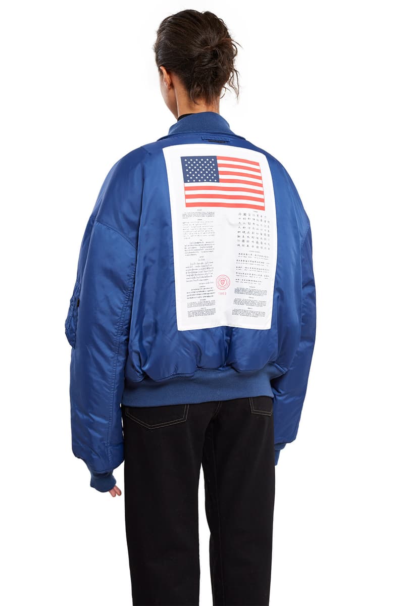 Vetements x Alpha Industries Bombers