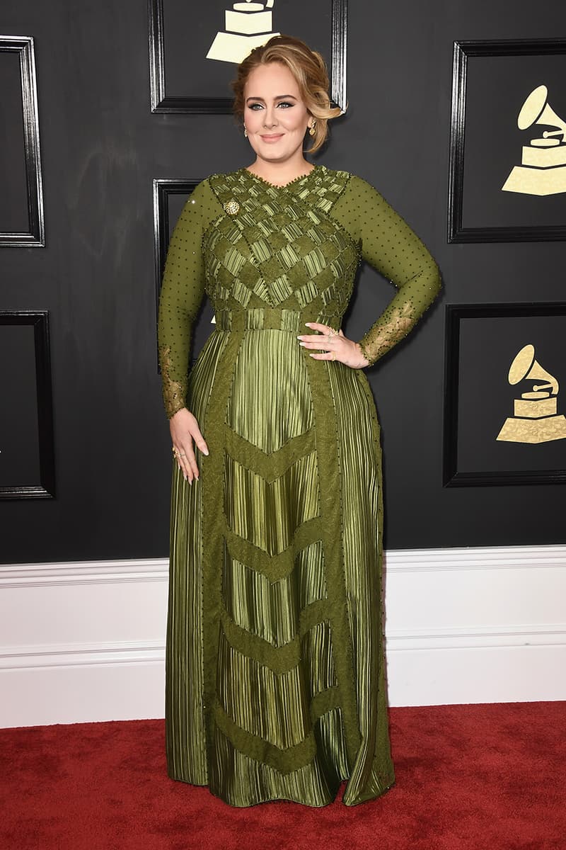 2017 Grammys Lady Gaga Solange Adele Red Carpet