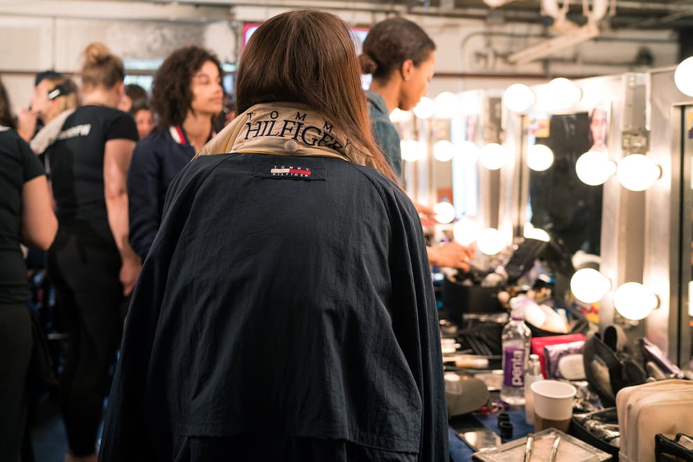 backstage bts gigi hadid tommy hilfiger tommyland bella