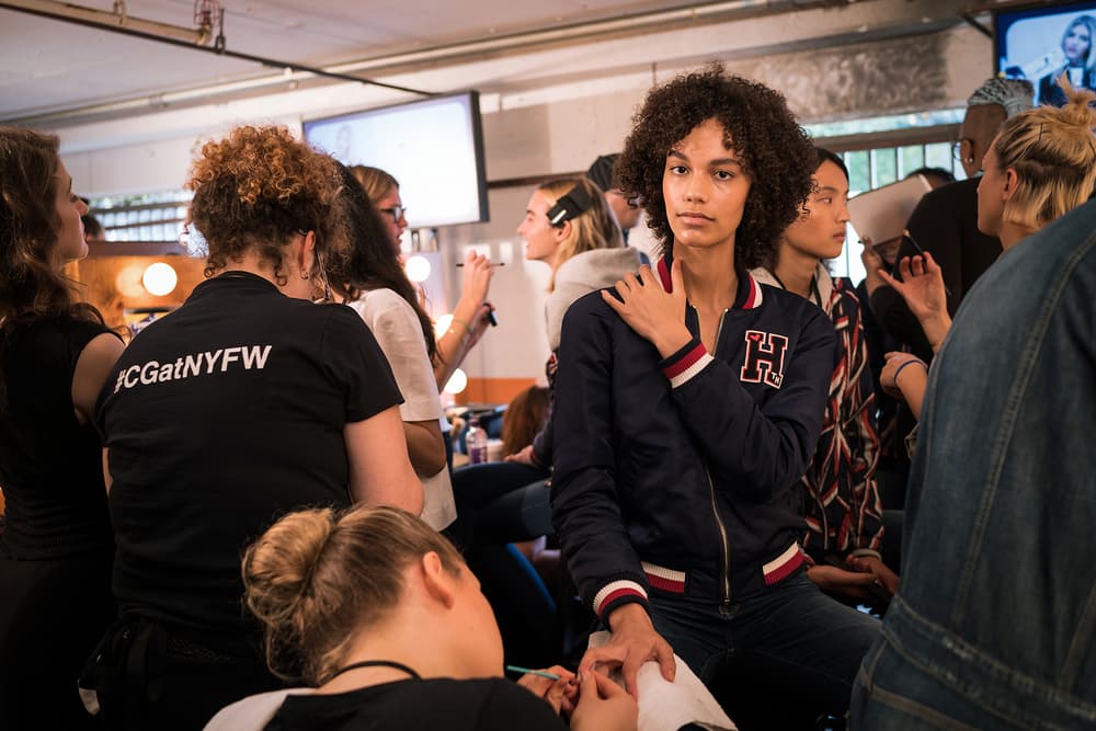 backstage bts gigi hadid tommy hilfiger tommyland bella