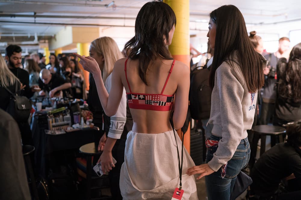 backstage bts gigi hadid tommy hilfiger tommyland bella