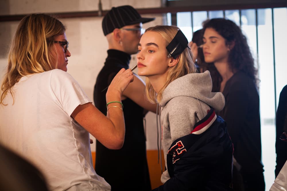 backstage bts gigi hadid tommy hilfiger tommyland bella