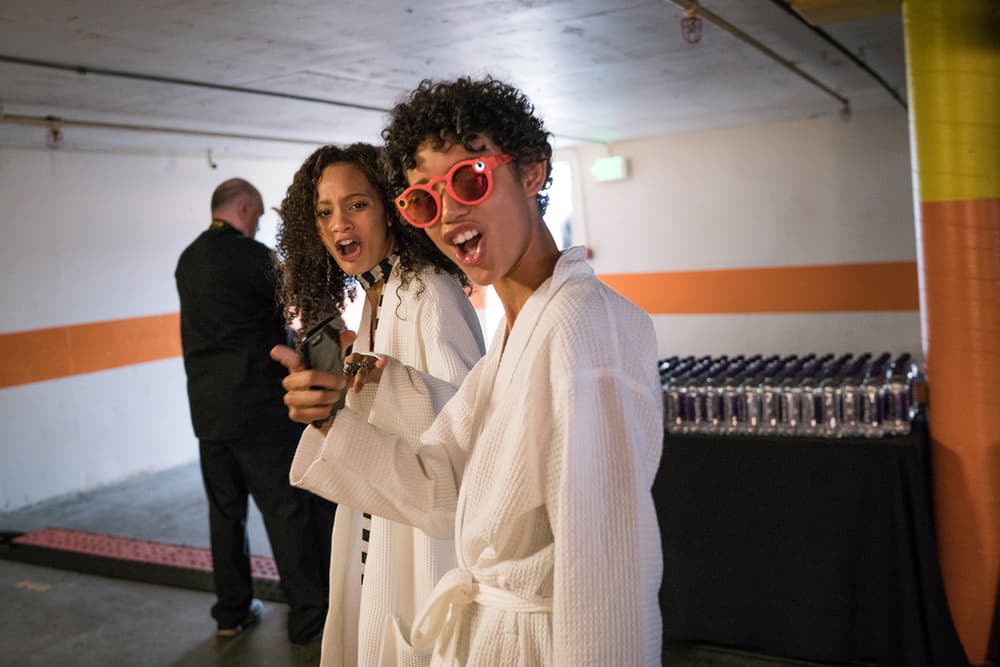 backstage bts gigi hadid tommy hilfiger tommyland bella