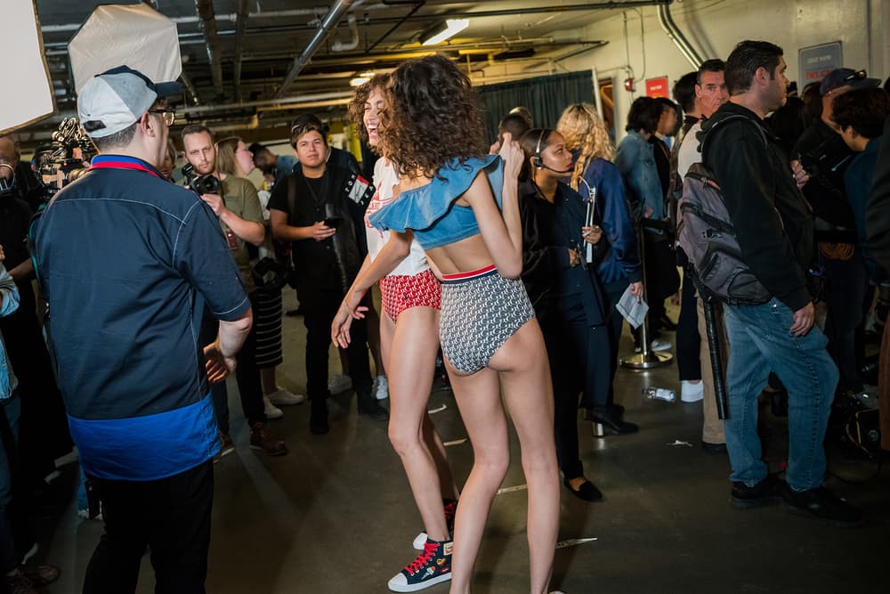backstage bts gigi hadid tommy hilfiger tommyland bella