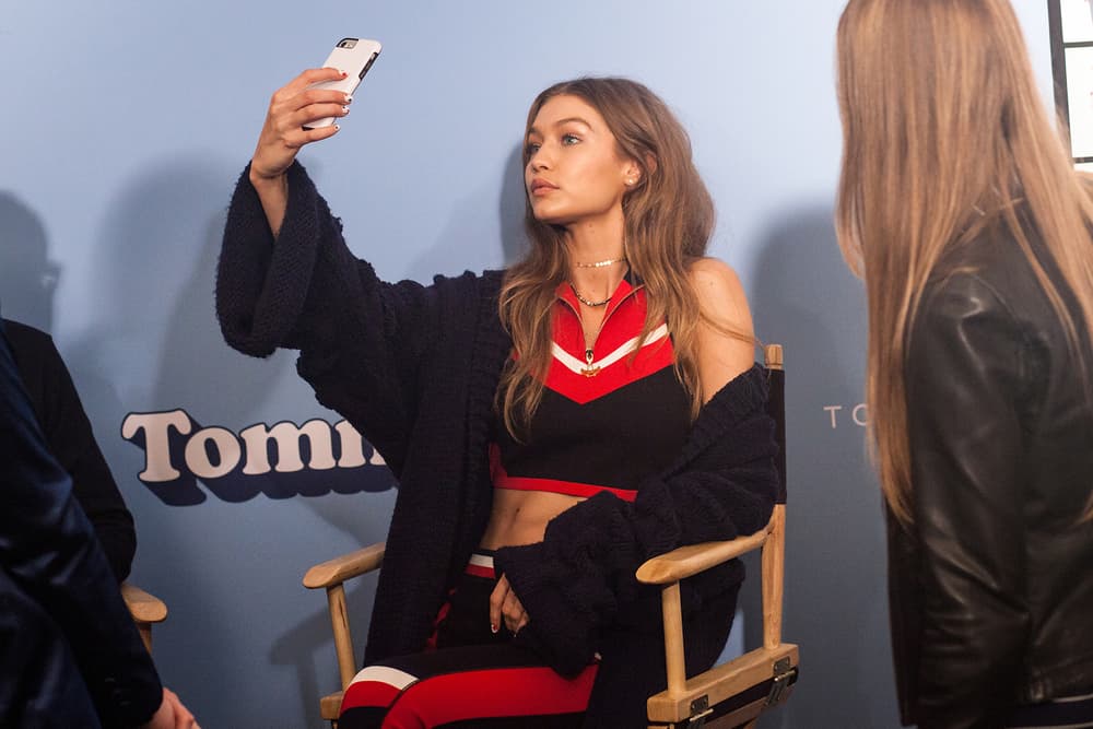 backstage bts gigi hadid tommy hilfiger tommyland bella