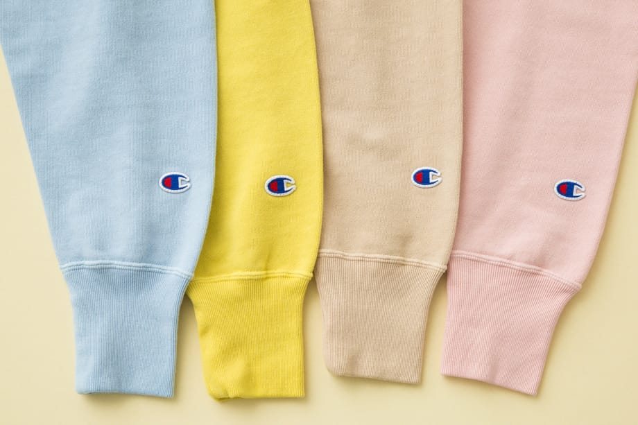pastel colored champion hoodie