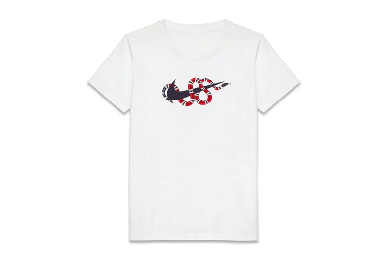 white gucci snake shirt