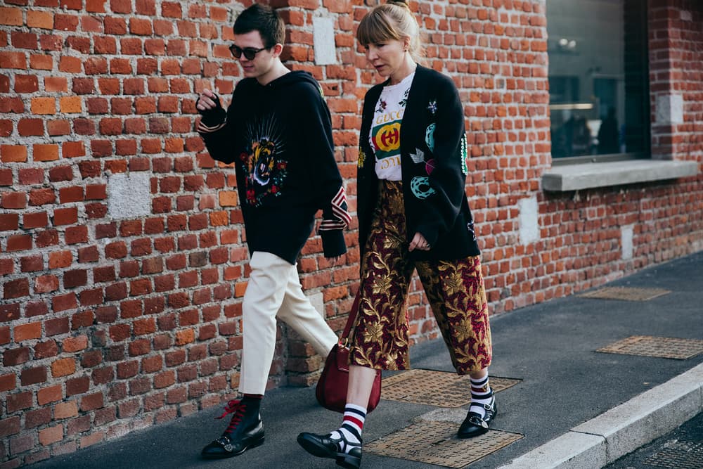 Milan Fashion Week 2017 Street Style Gigi Hadid Hari Nef