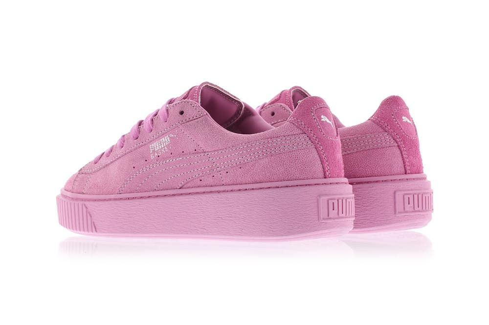 PUMA Basket Platform Reset Pink Gray