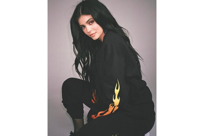 kylie jenner flame sweatpants