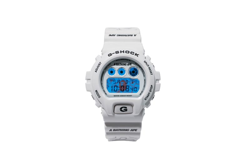 bape g shock white