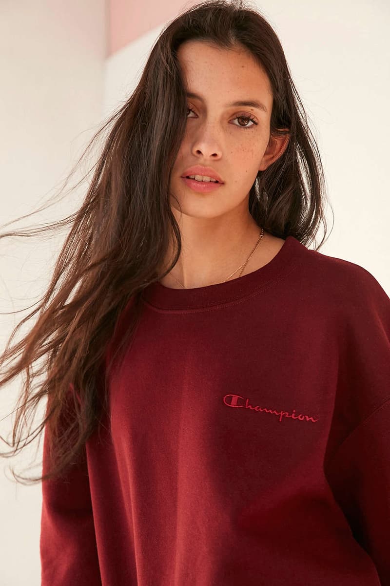 Champion Mini Logo Crewneck Urban Outfitters
