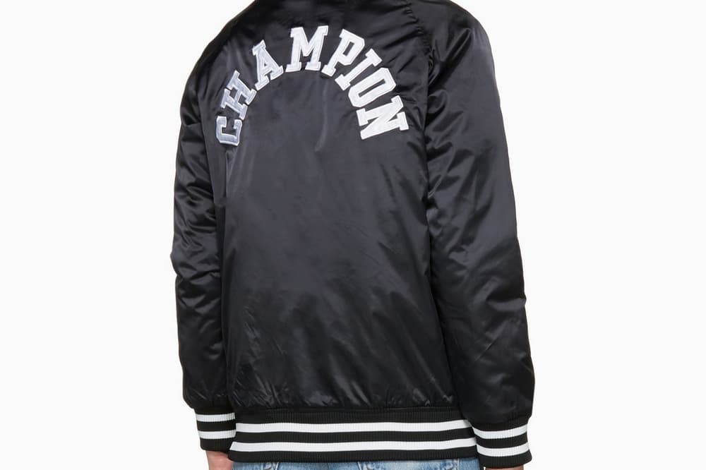 Champion Logo Bomber Pink Black