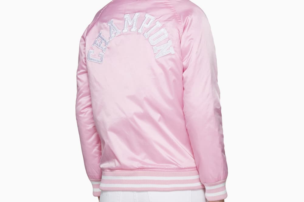 Champion Logo Bomber Pink Black