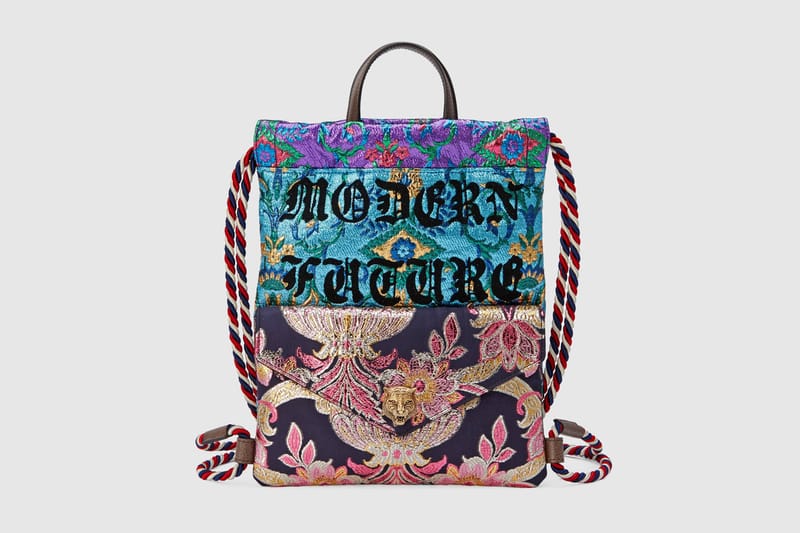 gucci brocade backpack