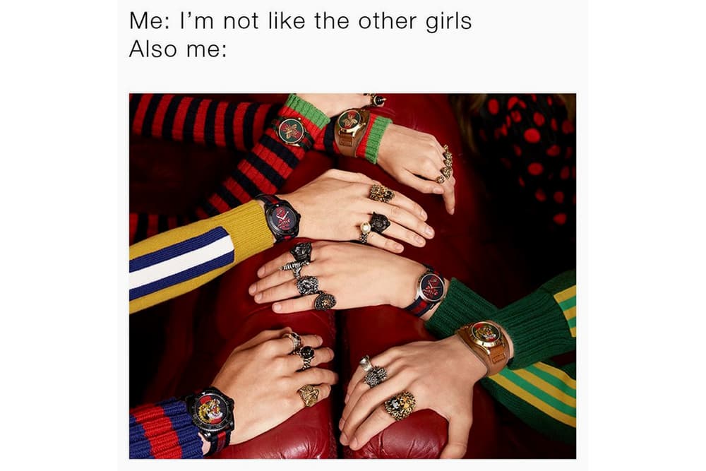 Gucci Memes Watch Collection