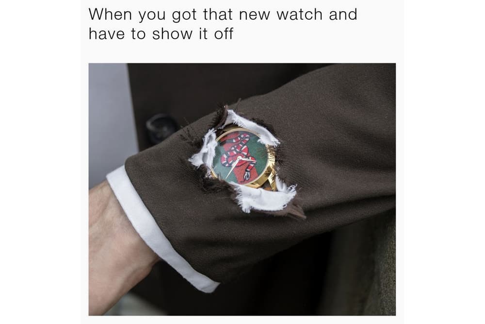 Gucci Memes Watch Collection