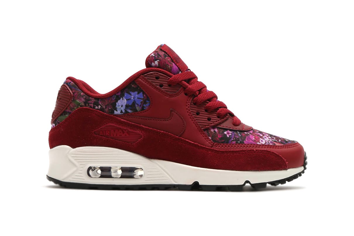 Nike Air Max 90 Is Floral in Team Red 