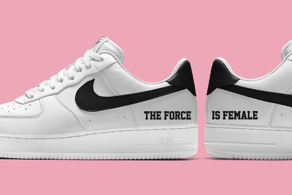 Customize Nike Air Force 1 With Force Female Message |