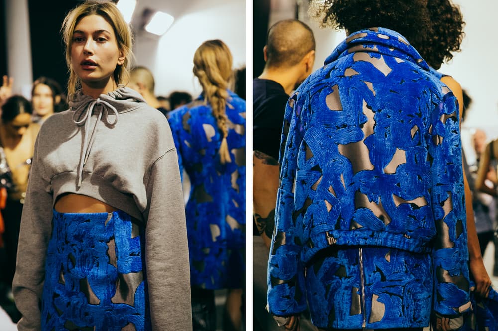 OFF-WHITE 2017 Fall Winter Backstage Virgil Abloh Hailey Baldwin