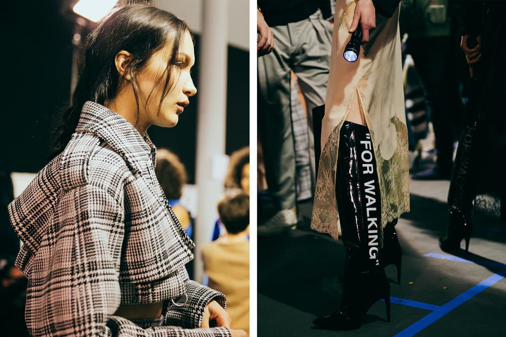 OFF-WHITE 2017 Fall Winter Backstage Virgil Abloh Hailey Baldwin