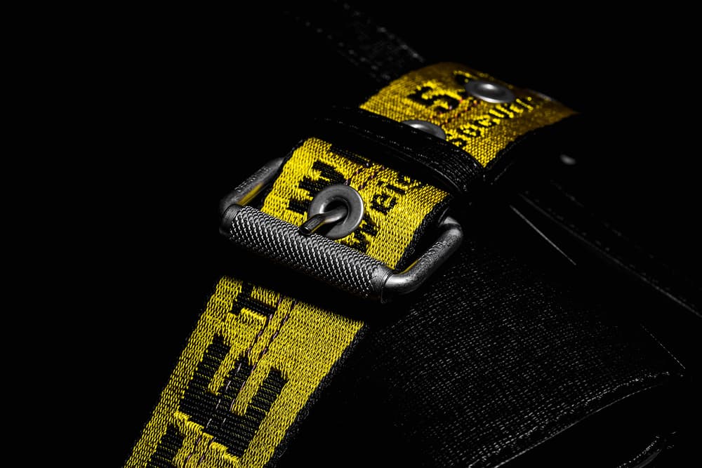 OFF-WHITE Binder Clip Bag Black White