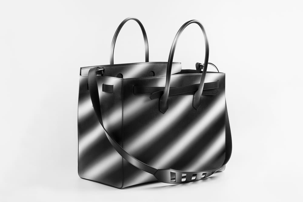 OFF-WHITE Diagonal Spray Cut Flap Handbag colette virgil abloh