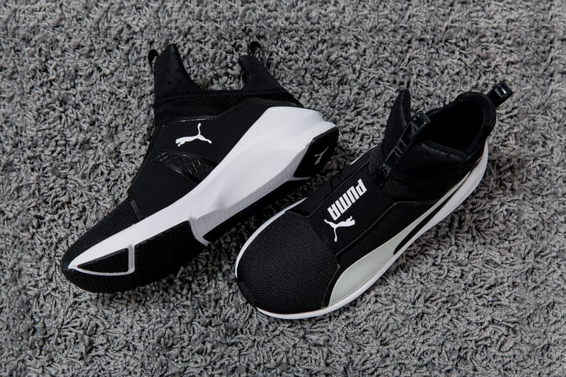 puma fierce core black and white