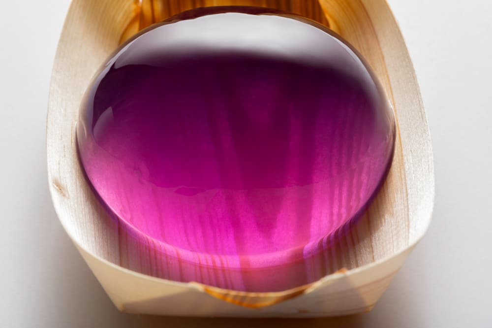 Purple Ube Raindrop Cake