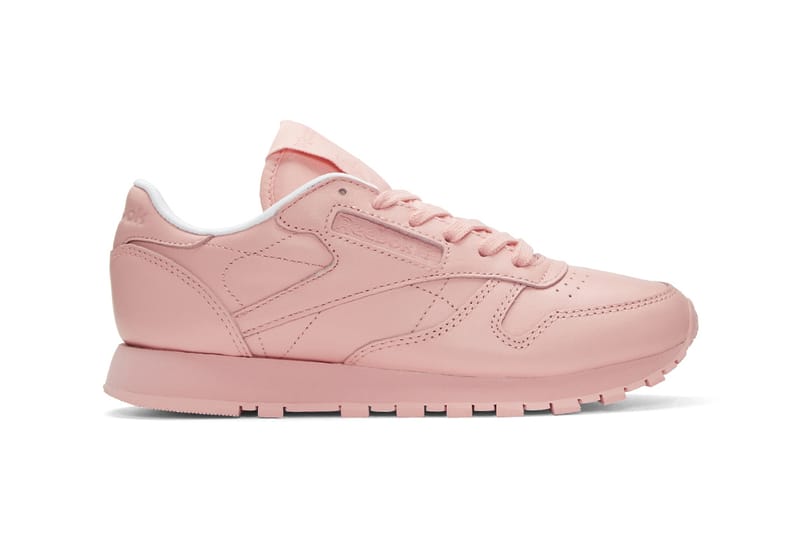 reebok leather pink