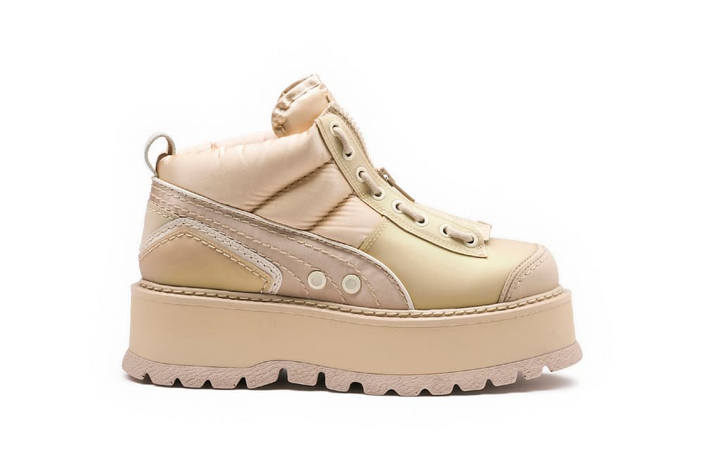 Rihanna Fenty PUMA 2017 Spring Lace Up Heel Sneaker Boots