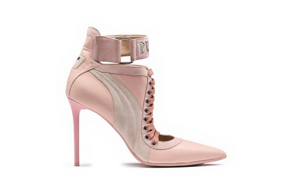 Rihanna Fenty PUMA 2017 Spring Lace Up Heel Sneaker Boots