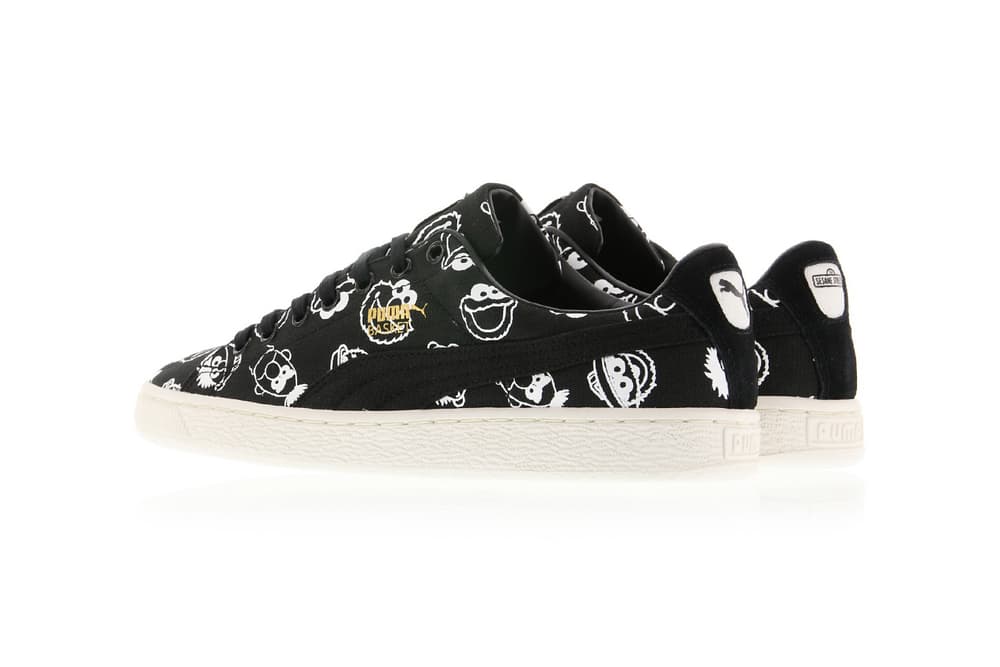 Sesame Street x PUMA Basket Black White