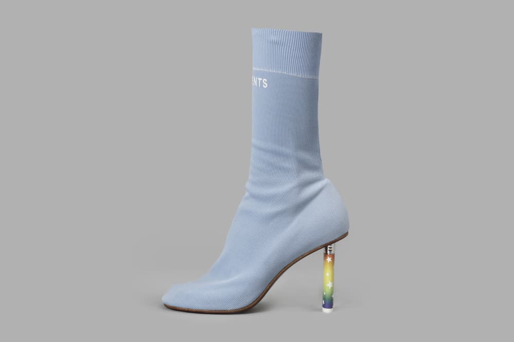 Vetements Sock Ankle Boots Rainbow Lighter Heel