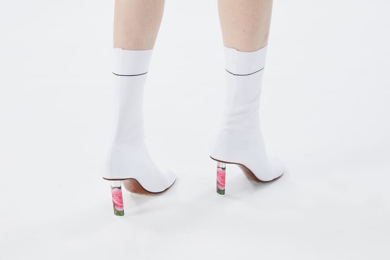 white sock heels