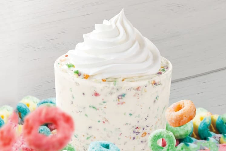 Burger King Froot Loops Milkshake Shake