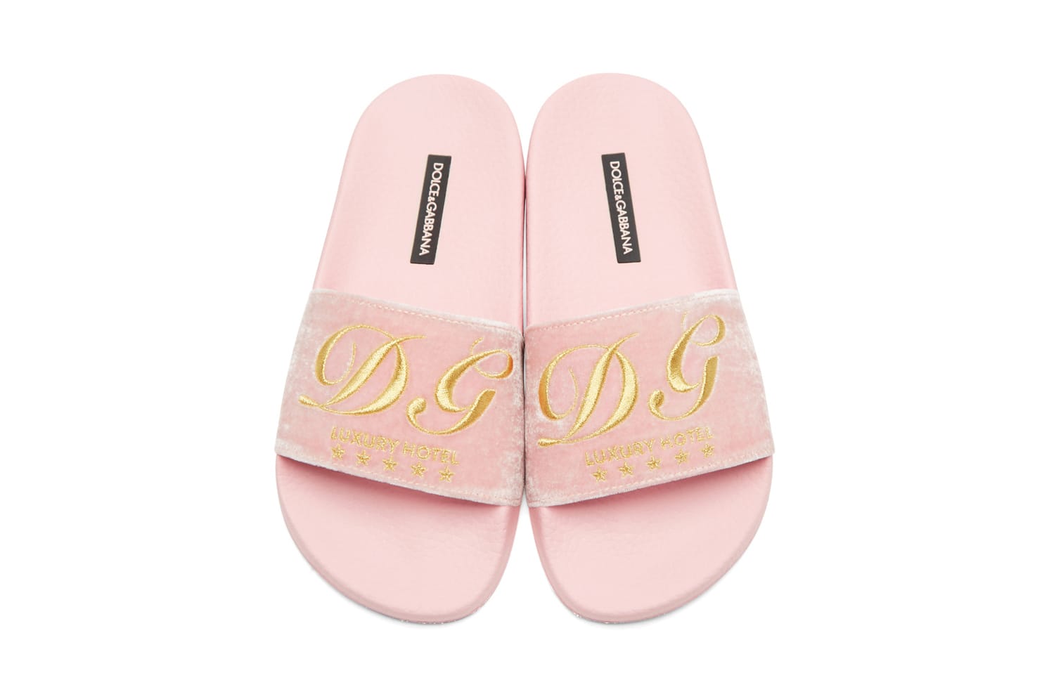 Dolce \u0026 Gabbana's Pink Velvet Slide Is 