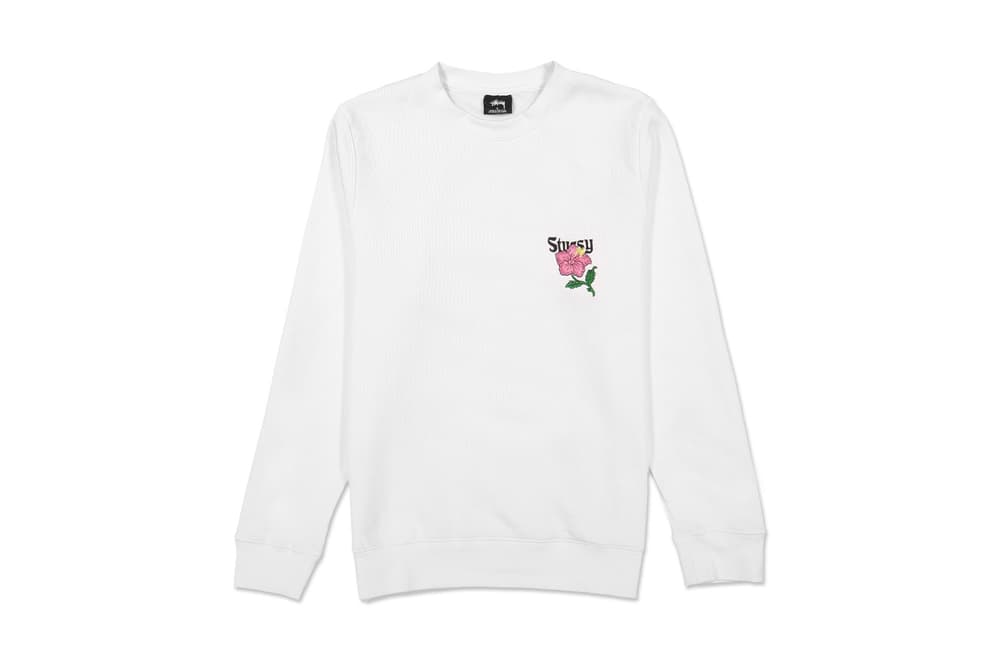 Stussy Crewneck Sweater California Crew Floral