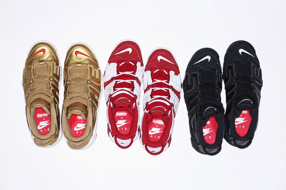 Supreme X Nike Air More Uptempo Official Release Hypebae
